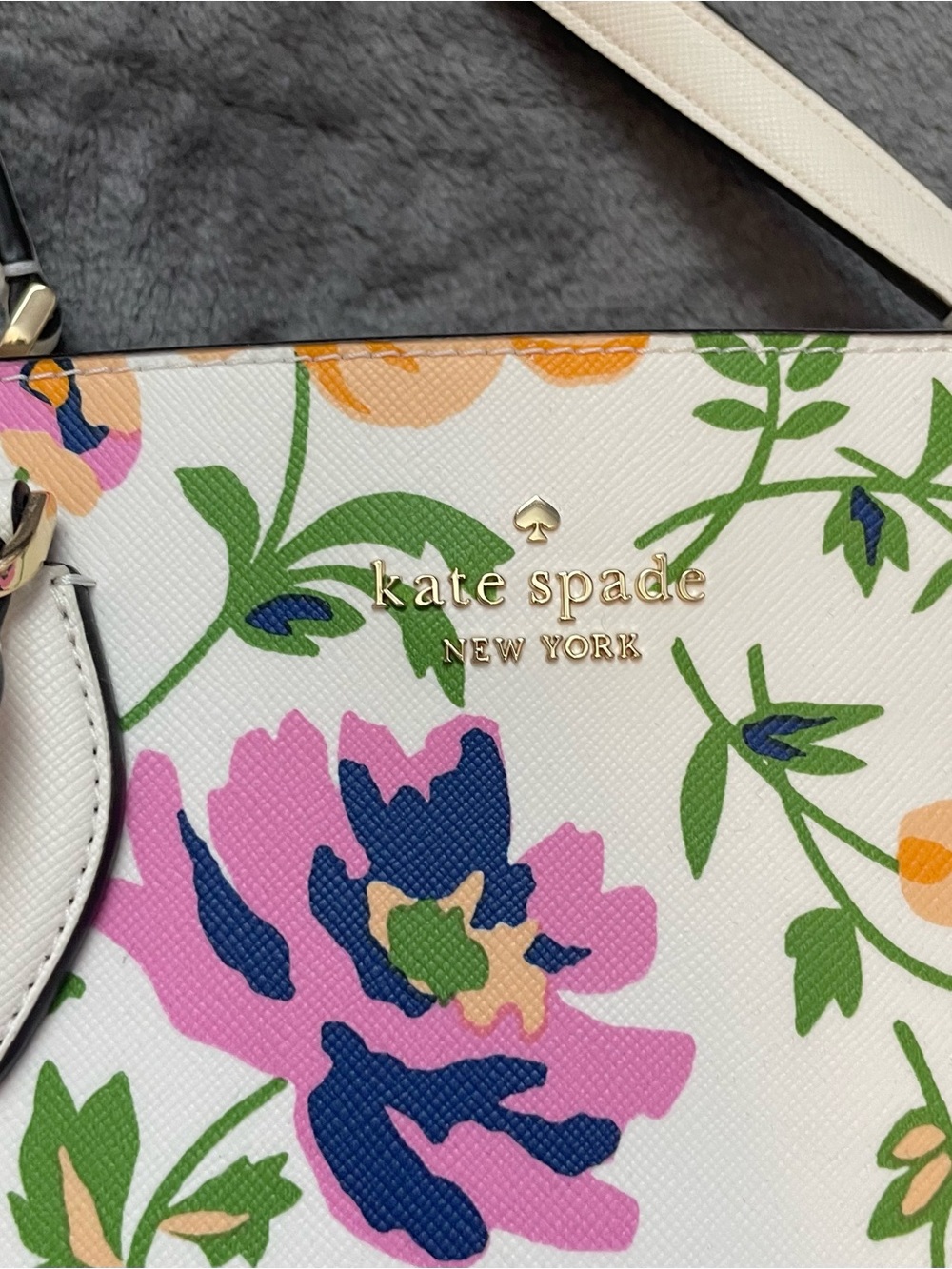 Kate Spade Rae Satchel Handbag with Floral Print - Picture 2 of 4